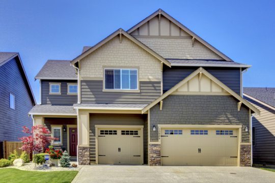 A house with a new exterior painting.